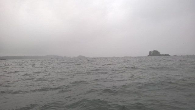 Returning back towards Tofino outside of Flores Island.  I fly fished for black rock fish until they had broken all my tippets and made off with all my flies.  Good fun.