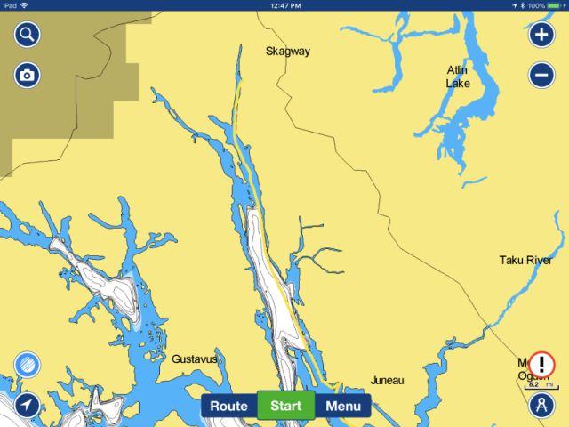 Atlin Lake in relationship to Juneau & Skagway, Alaska