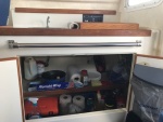 Storage under galley