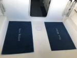 Cockpit floor with mats