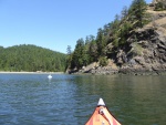 Hopped in the kayak just before noon to check out this inner most buoy in Eagle Harbor at a minus 3 tide.  Looked fine for a C-dory, or most any other under-30 boat for that matter.