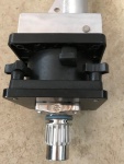 Davit on Scotty Swivel Mount, attached to Anodized Aluminum Adapter Plate, attached to Burnewiin Mount