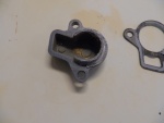 The thermostat and the cover had some build up.  Good thing I was careful removing the gasket, as the new thermostat did not come with a new gasket.