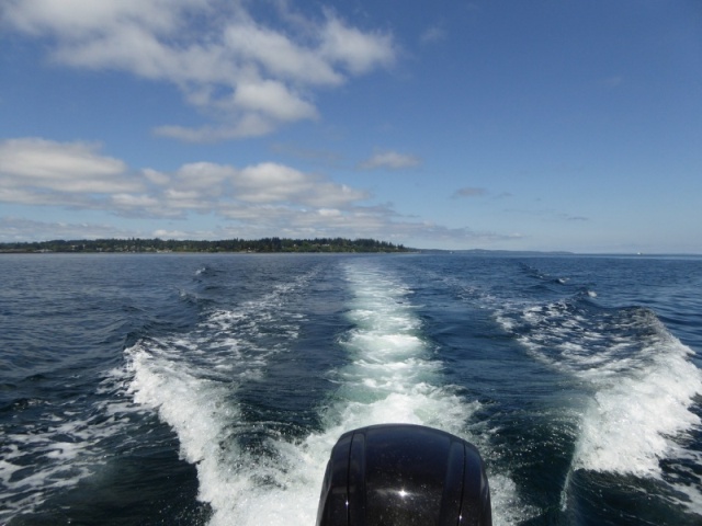 After crossing the Sound, I enjoyed cruising at this speed for most of the day.