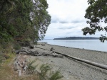 Beach on the south side of the island