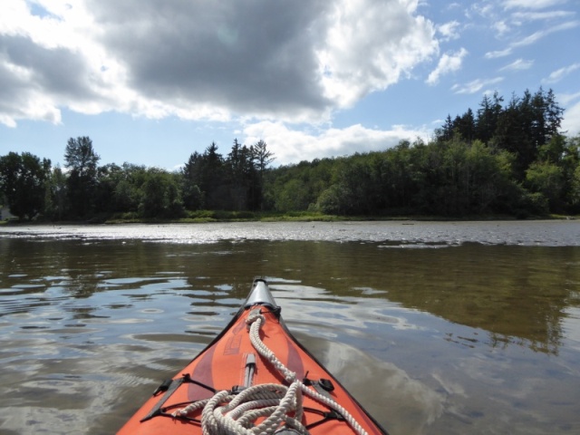 Paddling around Liberty Bay Friday afternoon, in about 6