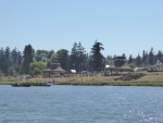 Arriving boats at Swinomish beaching and setting up for 