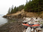 Paddled ashore to hike around the tiny island Sunday morning