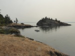 South cove of Saddlebag. Normally you should be able to see the foothills and Mount Baker in the background, but the haze from the wildfires decreased visibility