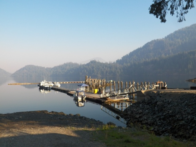 The fuel and mooring dock.  There is some additional moorage at the government dock just out of the picture on the left.