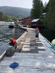 Dock fishing is the most fun for kids.  They caught 10 species off that dock.