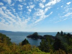 Looking southwest from the lighthouse at Friendly Cove.