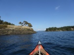 Rounding the east end of Brown Island