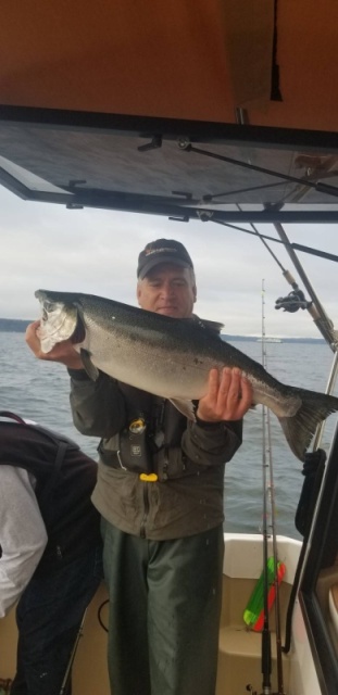 Dwight (Chromer) 2018 Edmonds Coho Derby 4th place winner -  12 lbs undressed 