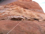 Jay and Jody solving the world's problems in Forbidden Canyon.