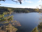 View of the docks from Ev Henry Point trail