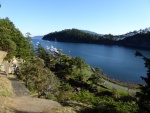 Looking at Fossil bay from the cliffs above the campground