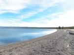 One of many gravel beaches.