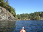 In the afternoon I blew up the kayak and went for a paddle around the bay.