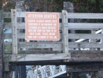 Informative sign regarding anchoring in the area, did not realize this previously. Fortunately the dock was empty so it was a moot point.