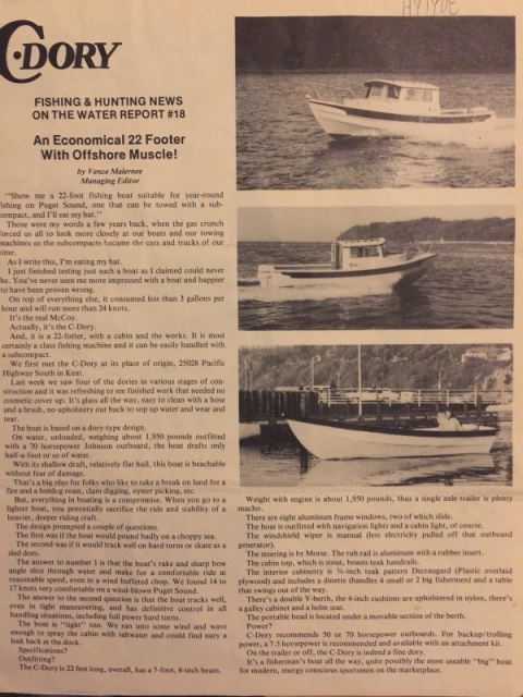 C-Dory brochure (1983)