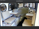 the door/windows bulkhead is removeable and the seats rotate 180 to face the cockpit