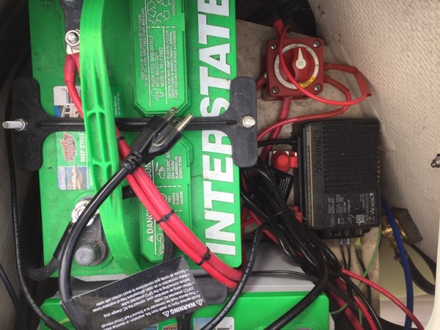 Batteries with combiner and charger