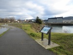New waterfront trail on the east side of the marina