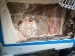 And another blob of this stuff was on the starboard side! It easily peeled off the fiberglass hull .