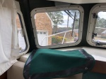 Backside of Sunbrella window cover