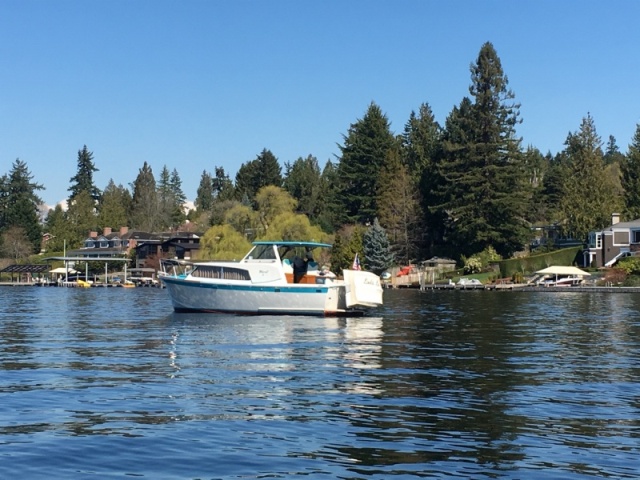 Spend the afternoon just drifting around in Cozy Cove, enjoying the sun. This old Tolly was doing the same.