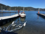 Launching Lil\'C at Cornet Bay