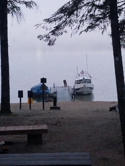 Foggy October morning on Priest Lake, Idaho