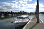 Back at the boat, clouds beginning to lift