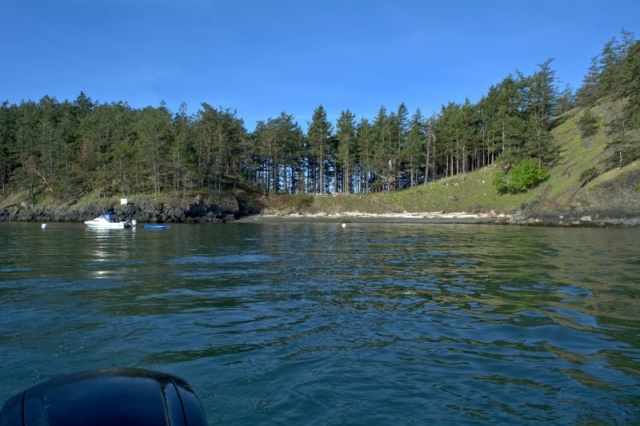 Leaving the buoy to go around to the dock on Saturday morning.