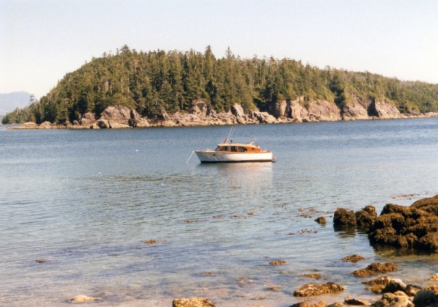 Cruising Clayoquot Sound in a prior boat.