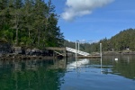 Whats this? The dock is finally back at Doe Island, after being damaged in a storm years ago.