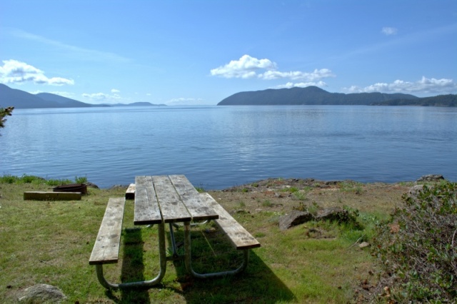 Some really nice camp sites on Doe Island