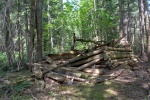 Old log cabin at Duck Lake