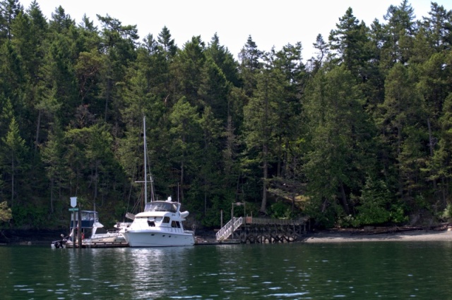 Prevost Harbor dock. Still room for several more boats.