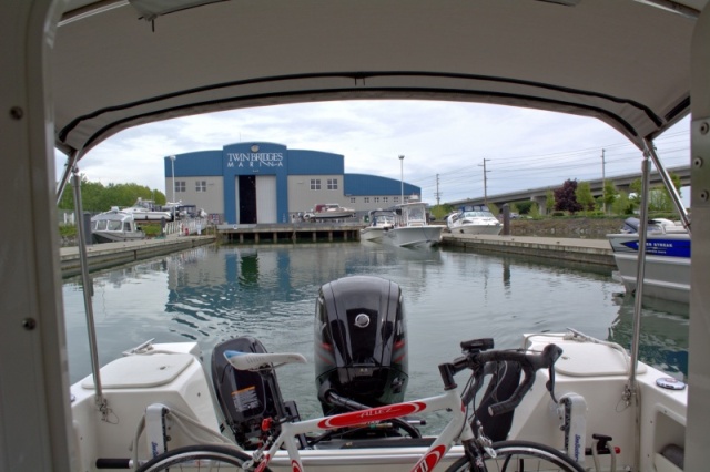 Departing the marina after work Thursday night to head to the FHCBGT. Brought the bike to try and explore the island.