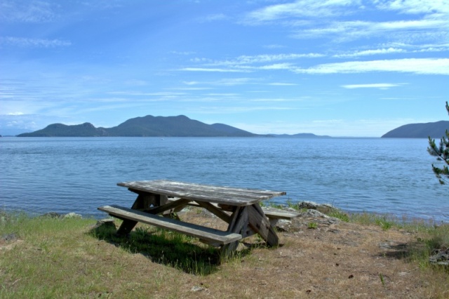 Great campsites on Doe Island