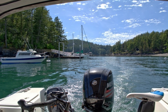 Departing Doe Island