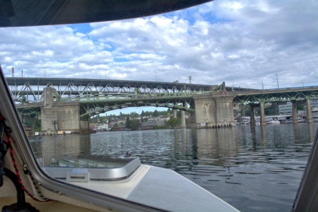 The University Bridge and I-5 Ship Canal bridge