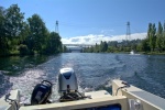 Heading up the ship canal