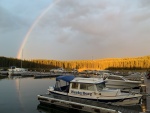 A beautiful morning sight to wake up to at the Bridge Bay, Marina