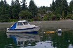 Annual visit to sister ship Actual Size on her mooring ball off of Bainbridge.