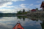 Heading back out to the boat after dinner and provisions ashore in Poulsbo.