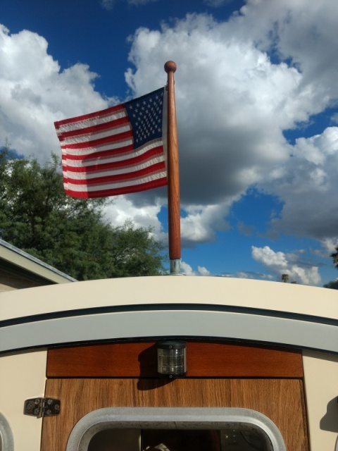 Knocked out the flag staff and that little piece above the cabin door. I think that's about it for the wood. Anybody have stainless they want to trade for teak?!?!