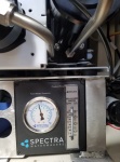 The flowmeter shows we are making over 8 gallons an hour from the salty Sea of Cortez. 8 amps draw out of 14 amps put out by the solar system midday in Mexico. 